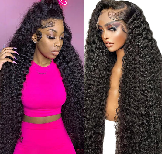 Deep Wave Lace Front Wig 100% Human Hair