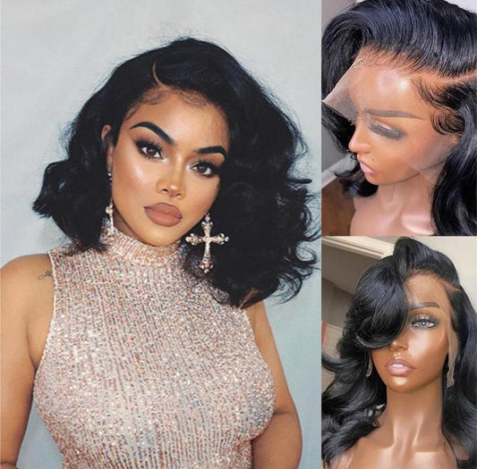 Bob Wig Human Hair 13x4 Body Wave Lace Front Wigs Human Hair